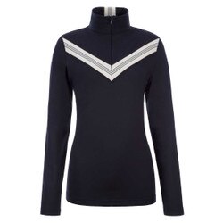 Fera Meister Vea 1/2 Zip Top Women's in Black and Black and White